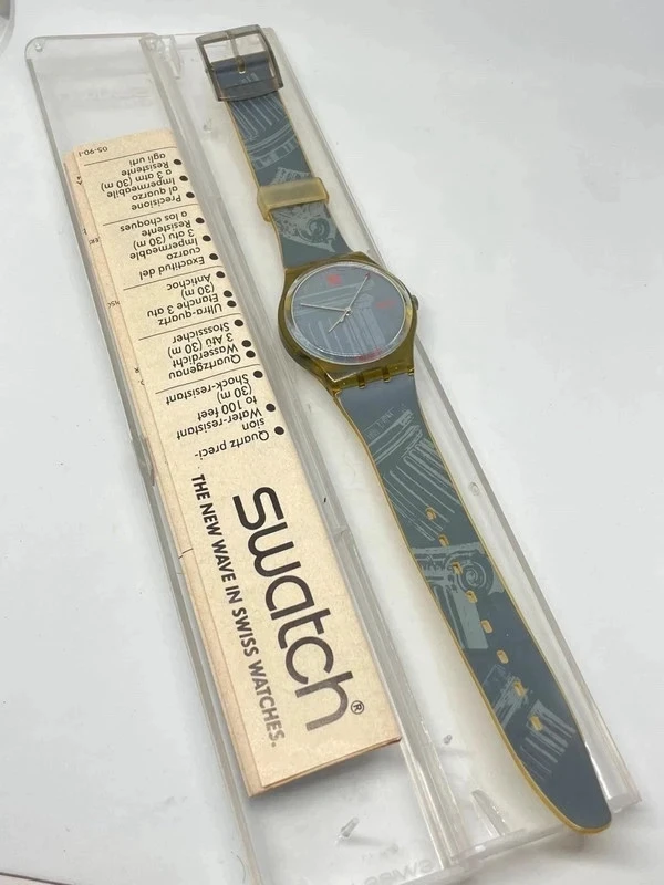 Swatch GZ123 Parthenon 1990 | Reloj vintage con caja | Edición griega coleccionista – photo 5